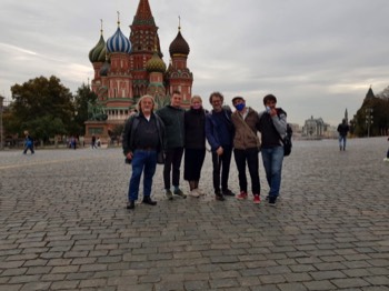  Yeah! Wir sind in Moskau angekommen. 